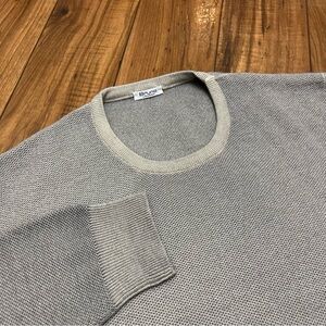 Bruno London Crewneck Sweater Wool Knit Beige Gray Men’s One Size